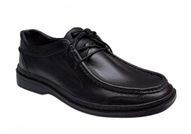 Pantofi casual barbati din piele naturala - Model Negru GKR11N